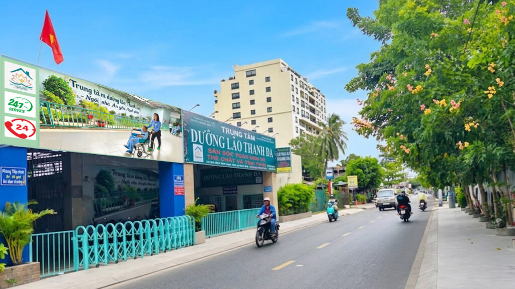 Mặt tiền Trung tâm Chăm sóc Người Cao Tuổi Thanh Đa